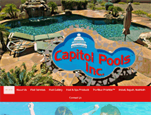 Tablet Screenshot of capitolpools.com